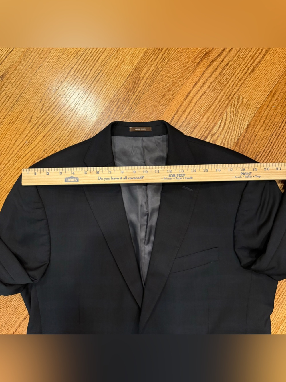 NEW Peter Millar Navy Checkered Blazer 42R dual vented sport coat - Picture 15 of 15